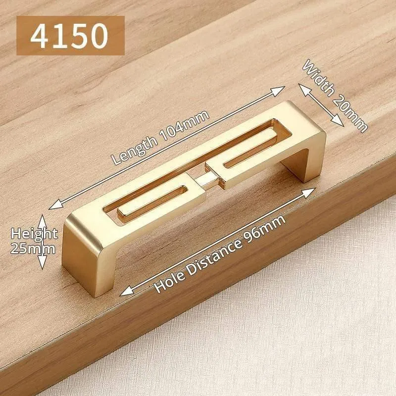 Goldfarbene Schrankknöpfe und Griffe, luxuriöse goldene Küchenschrank-Türgriffe, europäische Schubladen-Möbelgriff-Hardware