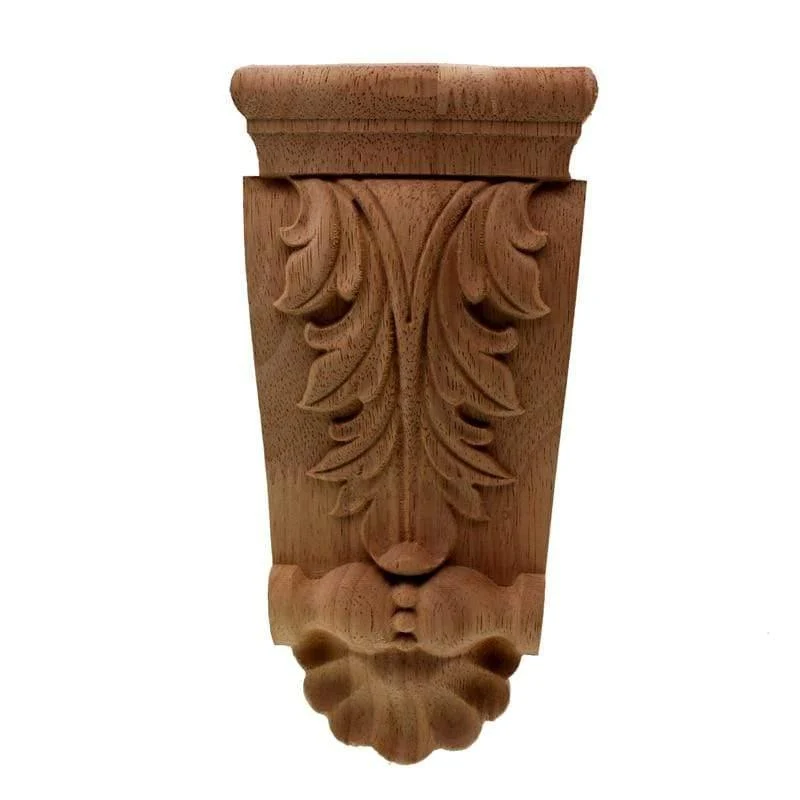 VZLX Neuankömmling Vintage Holz geschnitzte Ecke Onlay Applique Unlackierte Möbelschrank Dekorative Figuren Holz Miniatur DIY