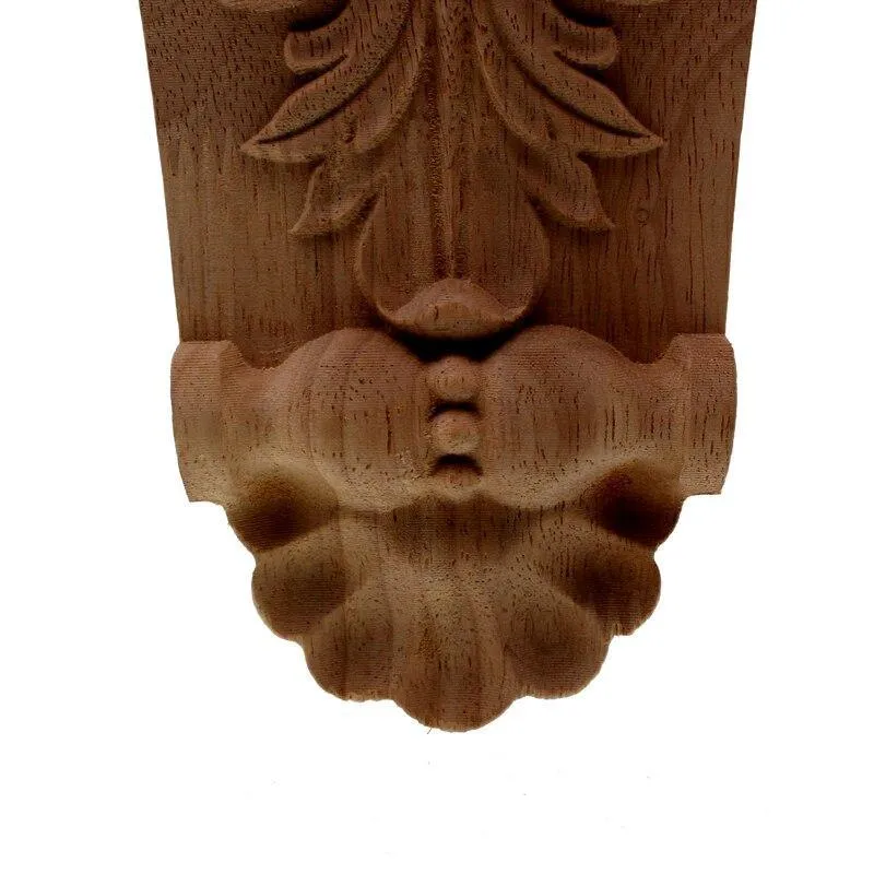 VZLX Neuankömmling Vintage Holz geschnitzte Ecke Onlay Applique Unlackierte Möbelschrank Dekorative Figuren Holz Miniatur DIY