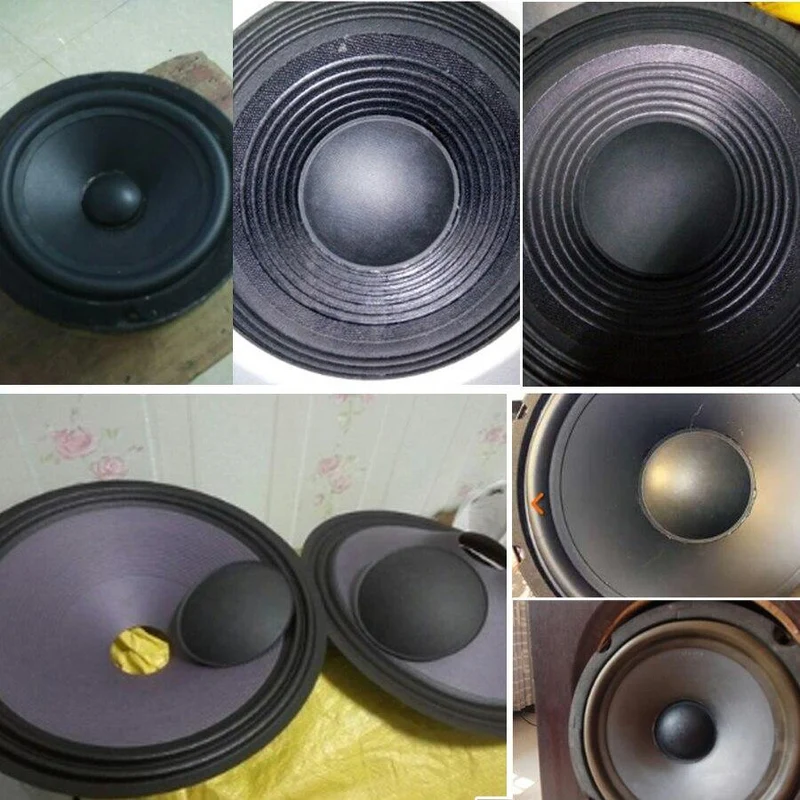 2Pcs / Lot 40MM 65MM Schwarzer Tieftöner Staubkappenlautsprecher Audiopapier Staubschutzhüllen Lautsprecher Reparaturzubehör DIY Heimkino