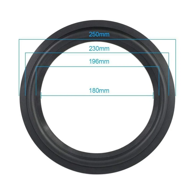 AIYIMA 2Pcs Audio Lautsprecher Gummi Surround 4/5 / 6.5 / 8/10 Zoll Lautsprecher Gummi Fold Edge Lautsprecher Ersatzteile Zubehör