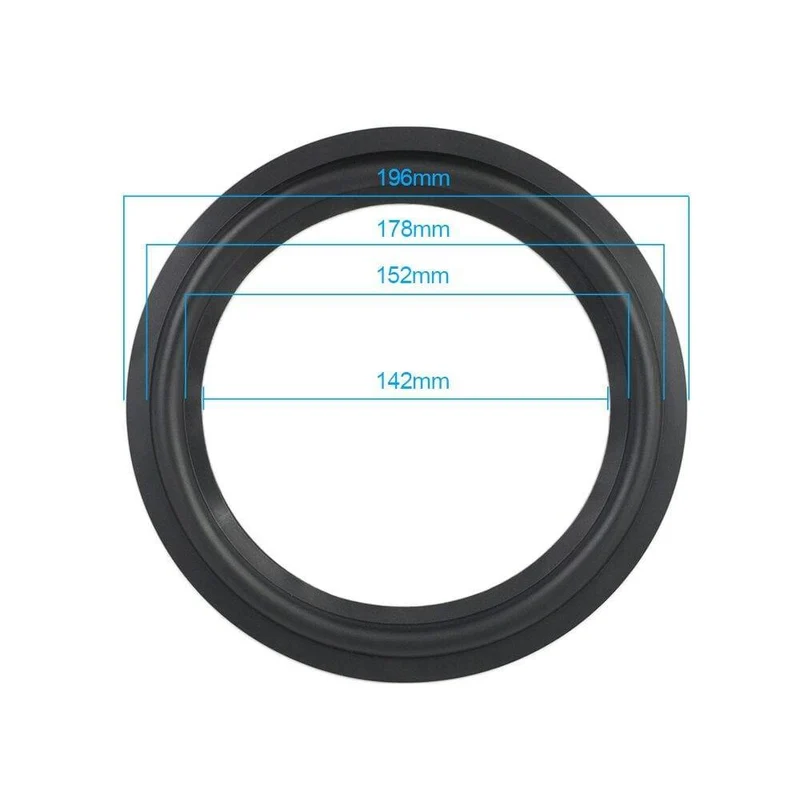 AIYIMA 2Pcs Audio Lautsprecher Gummi Surround 4/5 / 6.5 / 8/10 Zoll Lautsprecher Gummi Fold Edge Lautsprecher Ersatzteile Zubehör