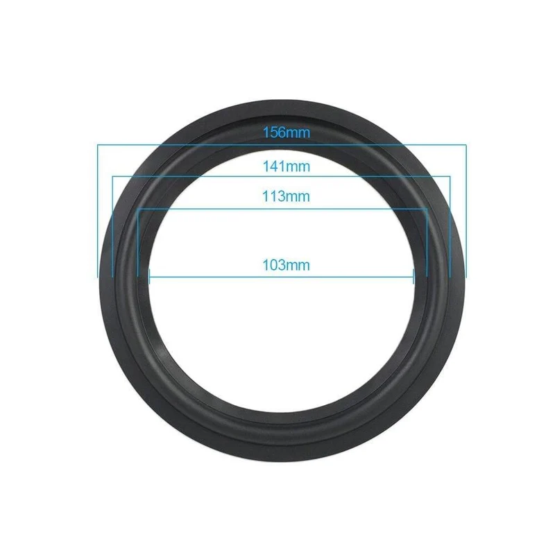 AIYIMA 2Pcs Audio Lautsprecher Gummi Surround 4/5 / 6.5 / 8/10 Zoll Lautsprecher Gummi Fold Edge Lautsprecher Ersatzteile Zubehör