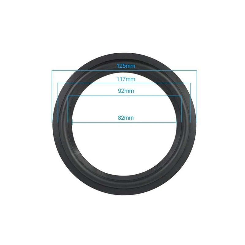 AIYIMA 2Pcs Audio Lautsprecher Gummi Surround 4/5 / 6.5 / 8/10 Zoll Lautsprecher Gummi Fold Edge Lautsprecher Ersatzteile Zubehör