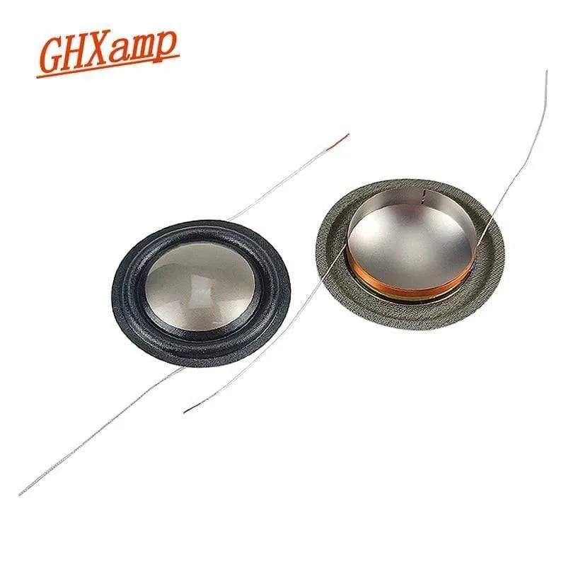 GHXAMP 25.9 mm Hochtöner Schwingspule Titanfolie 8 Ohm Lautsprecher Reparaturteile 26 Kern Für Schwarzweißlautsprecher Kupferbeschichtete Aluminiumspule 2 STÜCKE