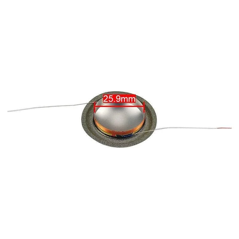 GHXAMP 25.9 mm Hochtöner Schwingspule Titanfolie 8 Ohm Lautsprecher Reparaturteile 26 Kern Für Schwarzweißlautsprecher Kupferbeschichtete Aluminiumspule 2 STÜCKE