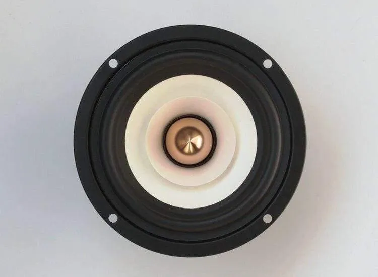 1PCS Audio Labs 4-Zoll-Vollfrequenz-Lautsprechertreibereinheit Magnetismus Geschirmtes weißes Papierkegel Aluminiumkugel 4/8 Ohm Option 25W