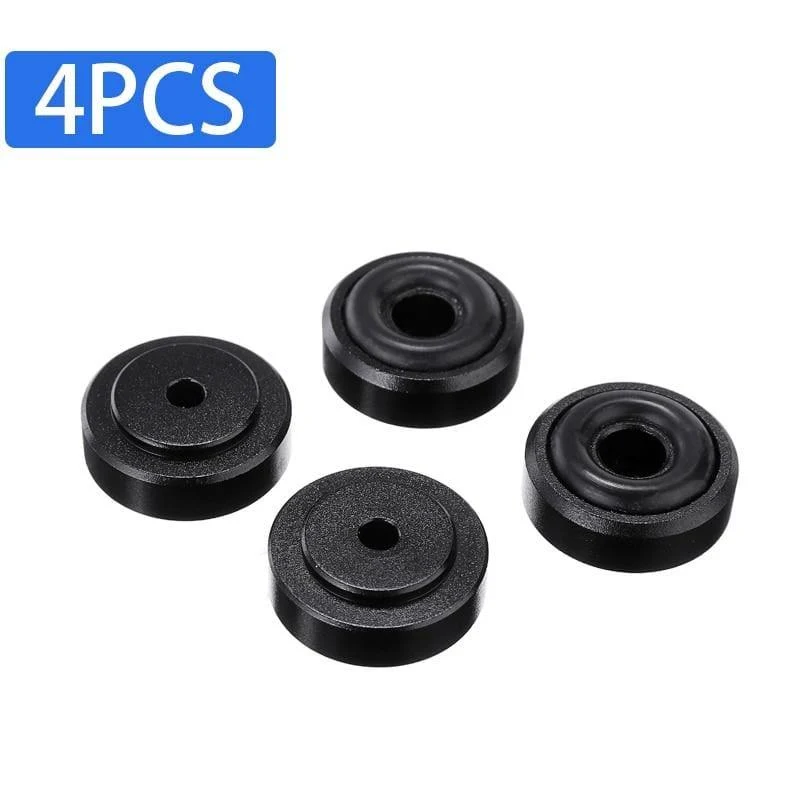 4 Stück Aluminium Isolation Feet Pad Mattenschrank Lautsprecher CD-Player Schallabsorbierende Basis für den Zugriff auf Computergehäuse-Lautsprecher