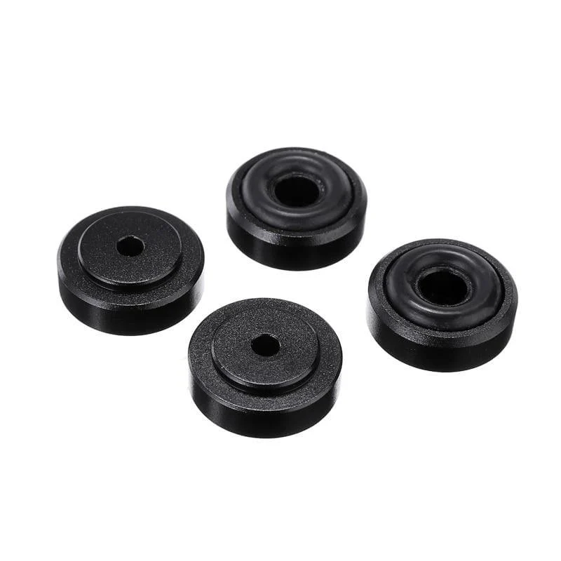 4 Stück Aluminium Isolation Feet Pad Mattenschrank Lautsprecher CD-Player Schallabsorbierende Basis für den Zugriff auf Computergehäuse-Lautsprecher