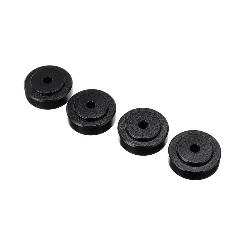 4 Stück Aluminium Isolation Feet Pad Mattenschrank Lautsprecher CD-Player Schallabsorbierende Basis für den Zugriff auf Computergehäuse-Lautsprecher
