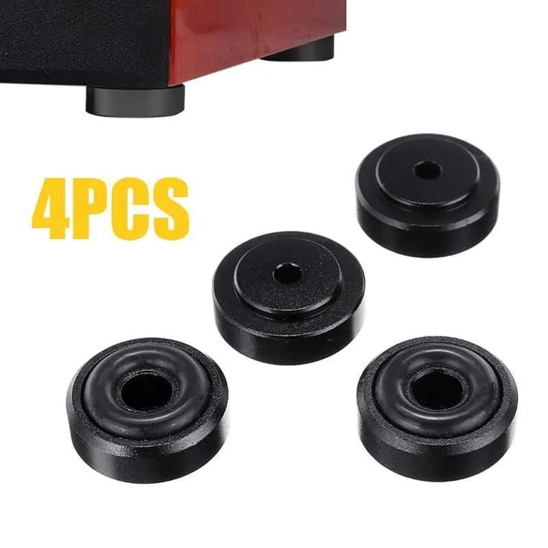 4 Stück Aluminium Isolation Feet Pad Mattenschrank Lautsprecher CD-Player Schallabsorbierende Basis für den Zugriff auf Computergehäuse-Lautsprecher