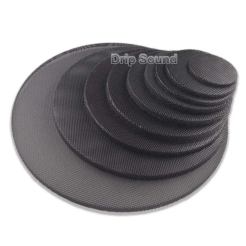 Für 1 "/ 2" / 2.5 "/ 3" / 3.5 "/ 4" / 5 "/ 6" / 8 "Zoll Lautsprecherumwandlungsnetzabdeckung Car Audio Dekorativer Kreis Metallgitter-Gitterschutz