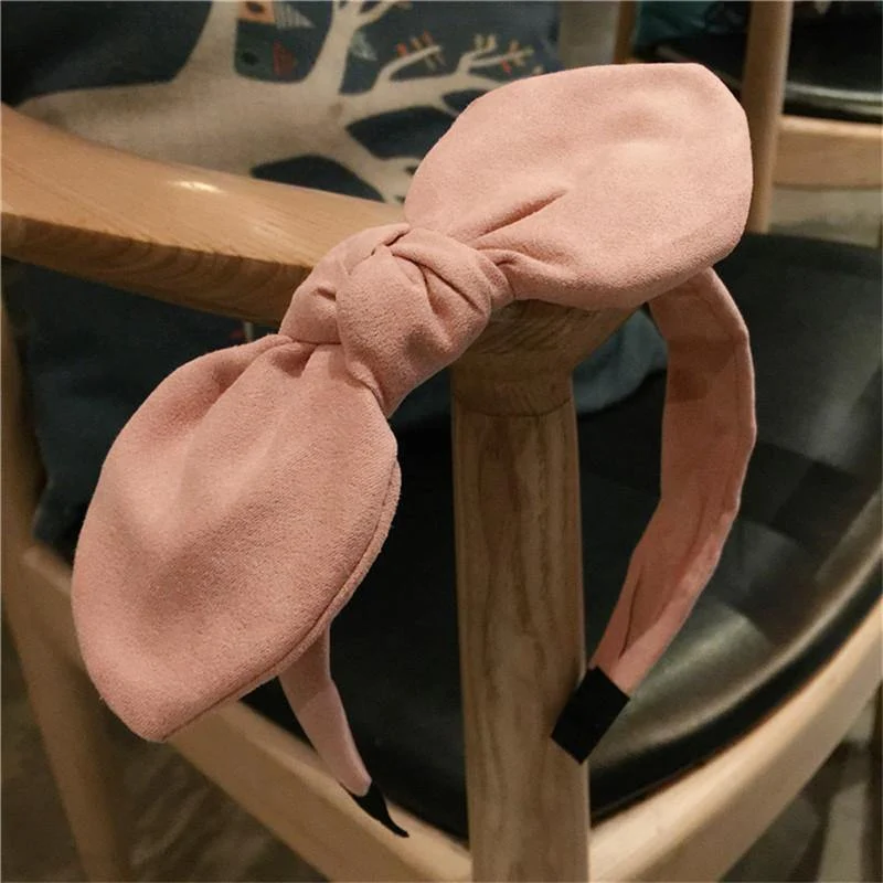 Mode Dame Stoff Große Band Haar Hoop Mädchen Bogen Verbreitert Stirnband Ornamente Haarbänder Für Frauen Kopfbedeckungen Haar Zubehör
