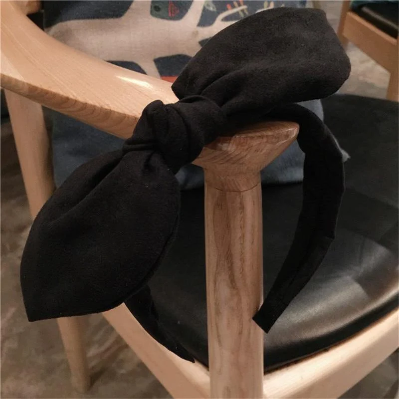 Mode Dame Stoff Große Band Haar Hoop Mädchen Bogen Verbreitert Stirnband Ornamente Haarbänder Für Frauen Kopfbedeckungen Haar Zubehör