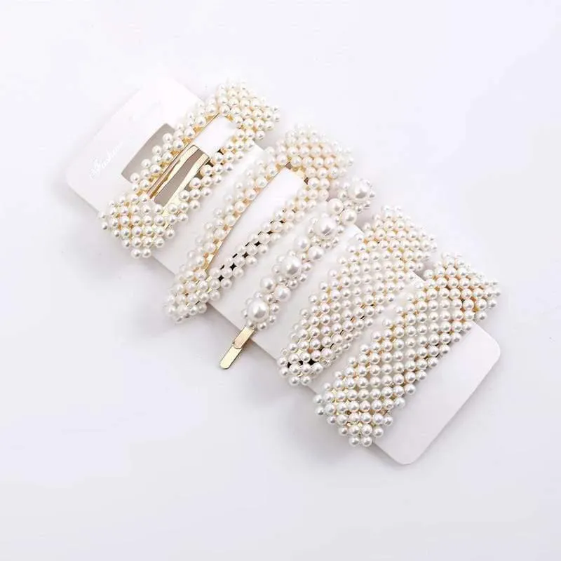 5 Stück Perle Haarnadel Damenmode Weiche Perle Haarnadel Haarspange Mädchen Haarspange Haarspange Set Haarschmuck Schmuck