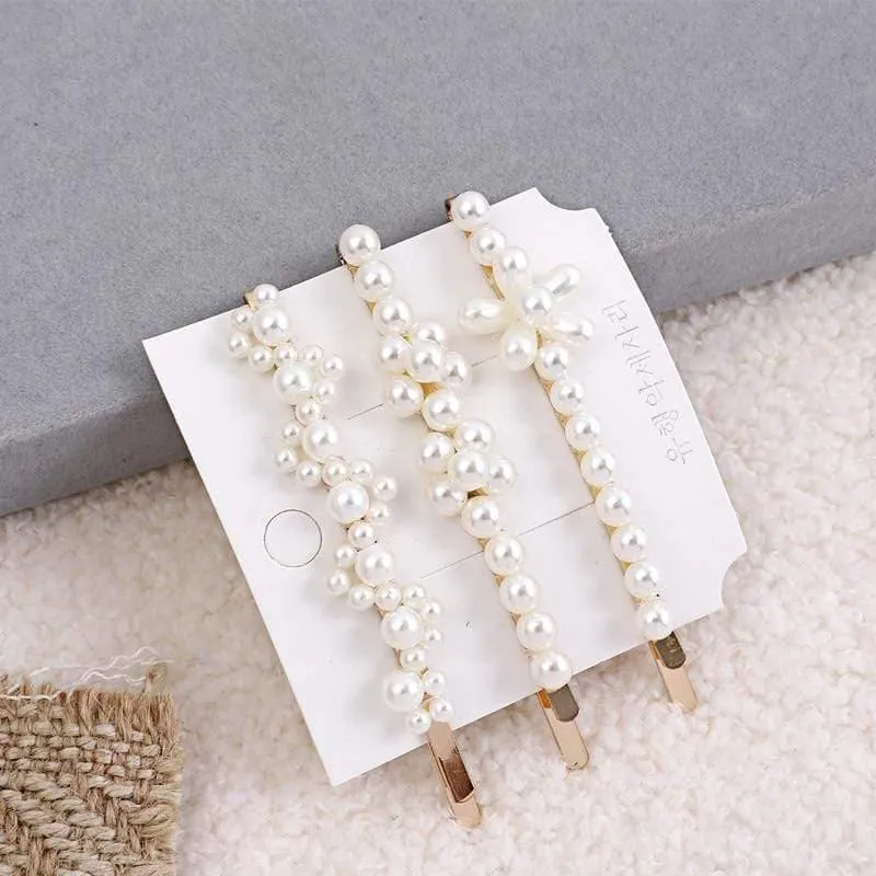 5 Stück Perle Haarnadel Damenmode Weiche Perle Haarnadel Haarspange Mädchen Haarspange Haarspange Set Haarschmuck Schmuck