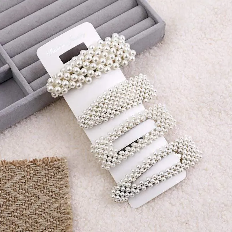 5 Stück Perle Haarnadel Damenmode Weiche Perle Haarnadel Haarspange Mädchen Haarspange Haarspange Set Haarschmuck Schmuck
