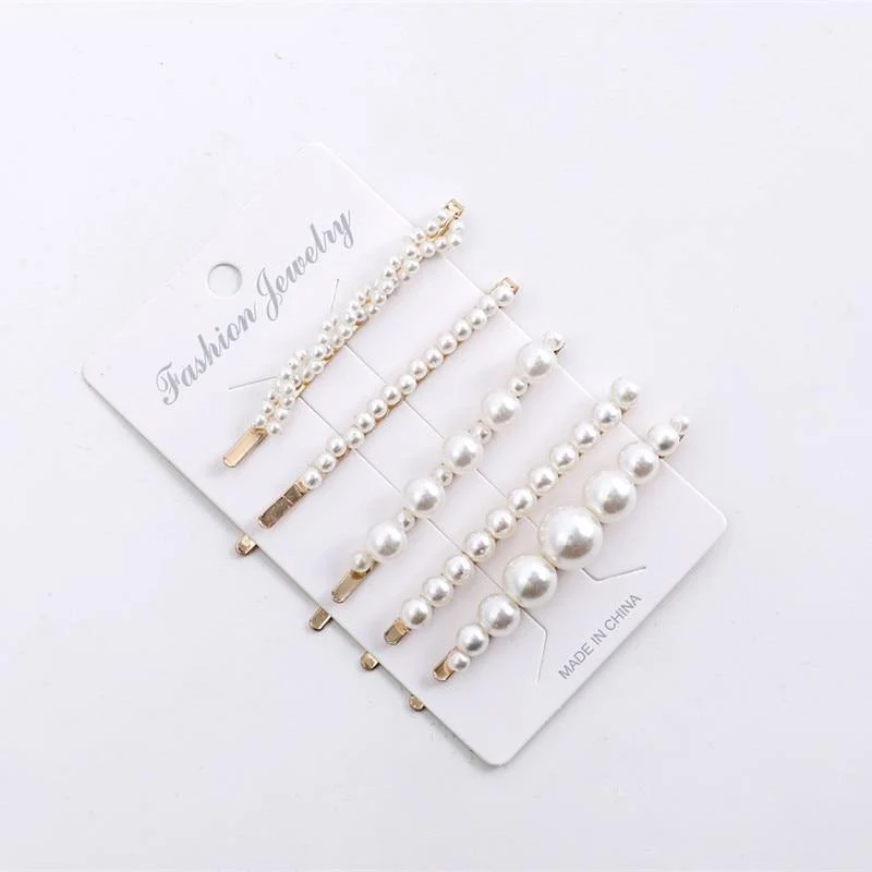 5 Stück Perle Haarnadel Damenmode Weiche Perle Haarnadel Haarspange Mädchen Haarspange Haarspange Set Haarschmuck Schmuck