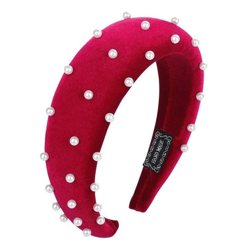 Mode Western Style Solid Colors Verdicken gepolsterte Stirnband Lünette Turban Frauen Haarbänder Mädchen Accessoires Kopfbedeckung