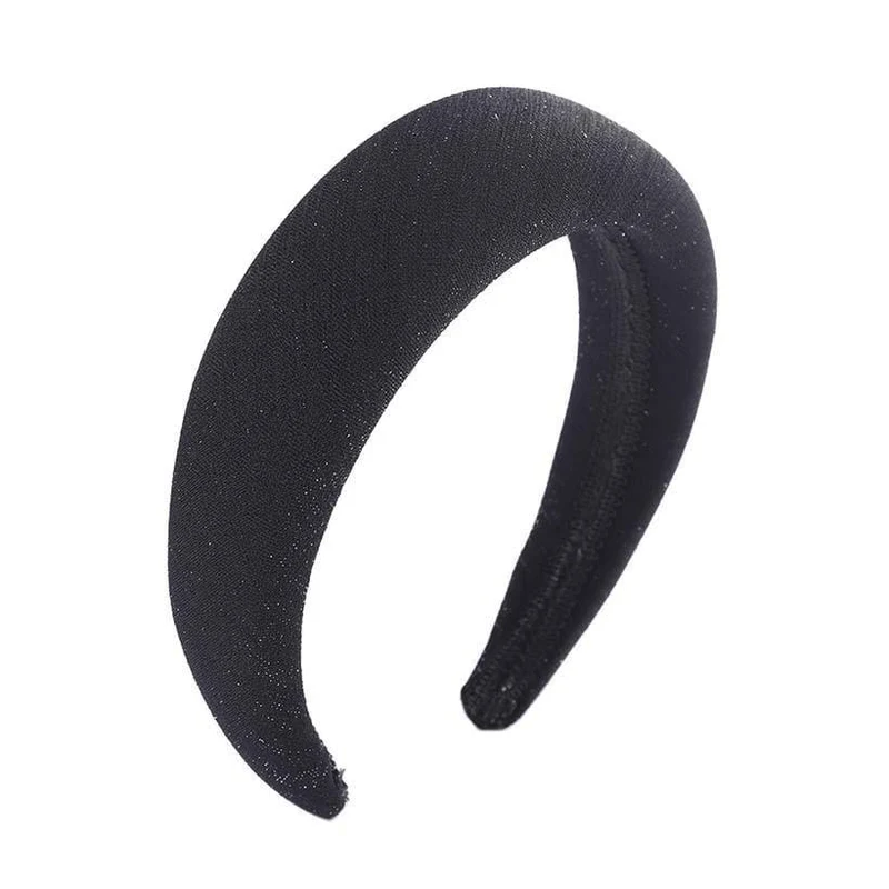 Mode Western Style Solid Colors Verdicken gepolsterte Stirnband Lünette Turban Frauen Haarbänder Mädchen Accessoires Kopfbedeckung