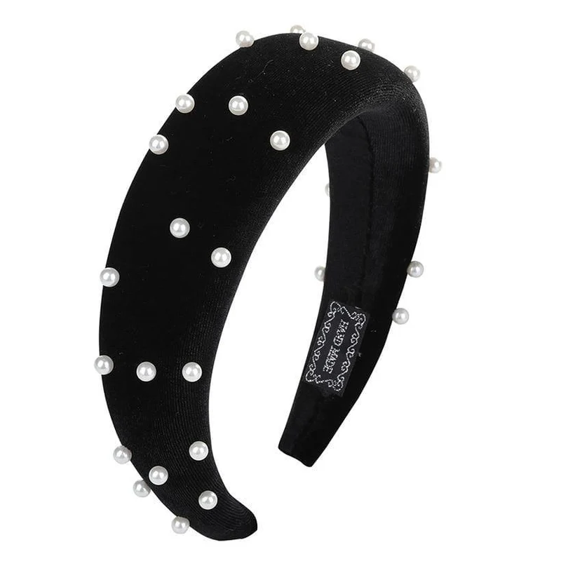 Mode Western Style Solid Colors Verdicken gepolsterte Stirnband Lünette Turban Frauen Haarbänder Mädchen Accessoires Kopfbedeckung