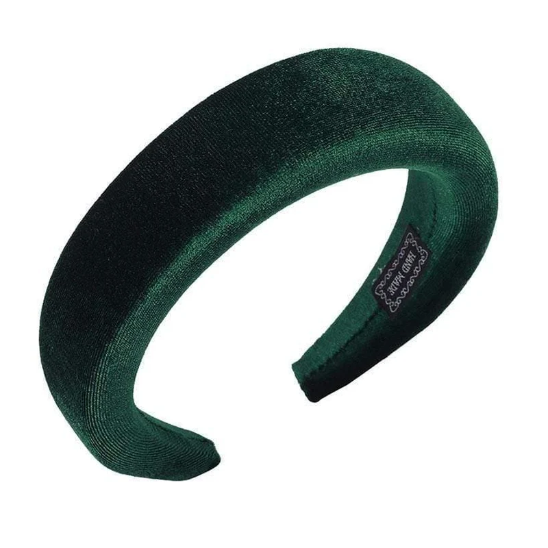 Mode Western Style Solid Colors Verdicken gepolsterte Stirnband Lünette Turban Frauen Haarbänder Mädchen Accessoires Kopfbedeckung