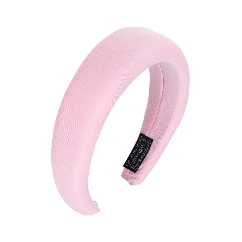 Mode Western Style Solid Colors Verdicken gepolsterte Stirnband Lünette Turban Frauen Haarbänder Mädchen Accessoires Kopfbedeckung