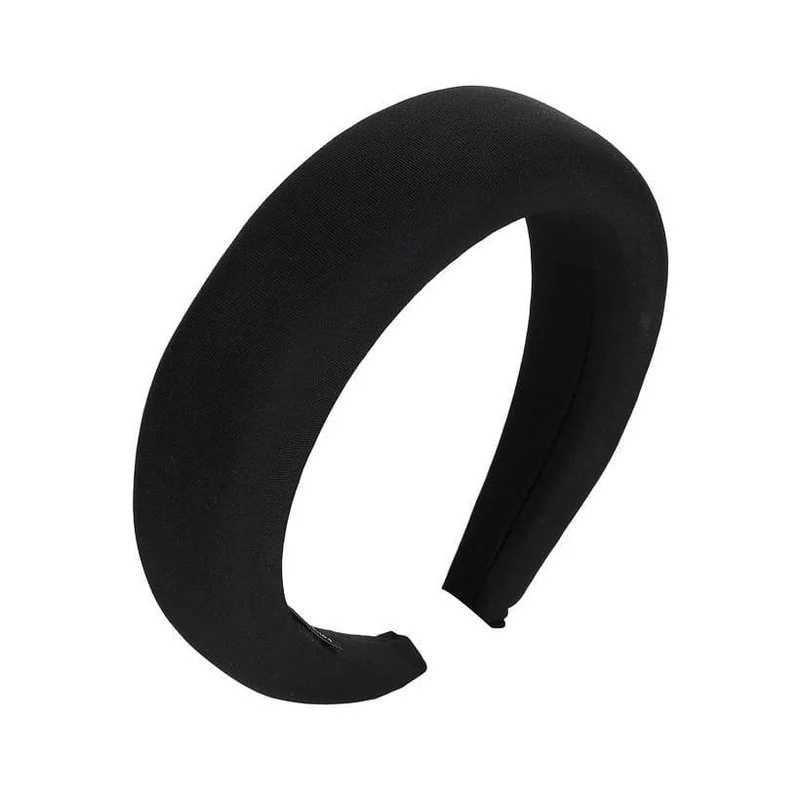 Mode Western Style Solid Colors Verdicken gepolsterte Stirnband Lünette Turban Frauen Haarbänder Mädchen Accessoires Kopfbedeckung
