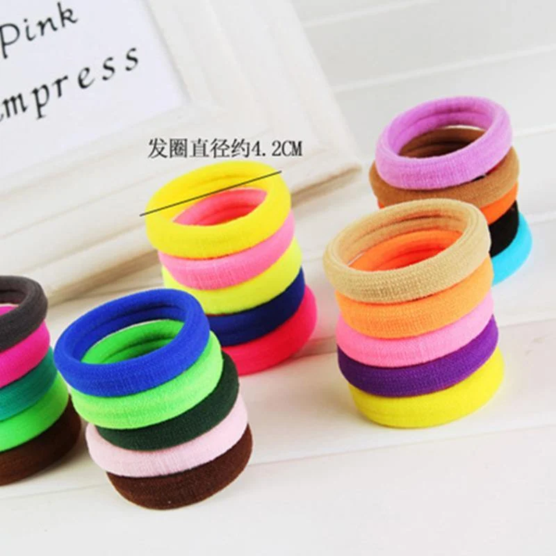 24 Stück / Los Mix Farbe Elastisches Haar Gummiband Zubehör Für Frauen Mädchen Kinder Baby Der Pferdeschwanzhalter Elastische Haarbänder