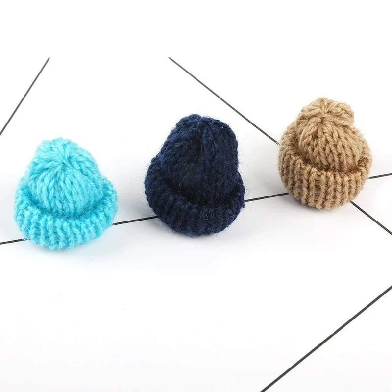 10pcs Nähen Mini Soft Hut für Kleidungsstück Dekoration Kinderpuppe Hut Kinder Haarschmuck DIY Art Craft Material