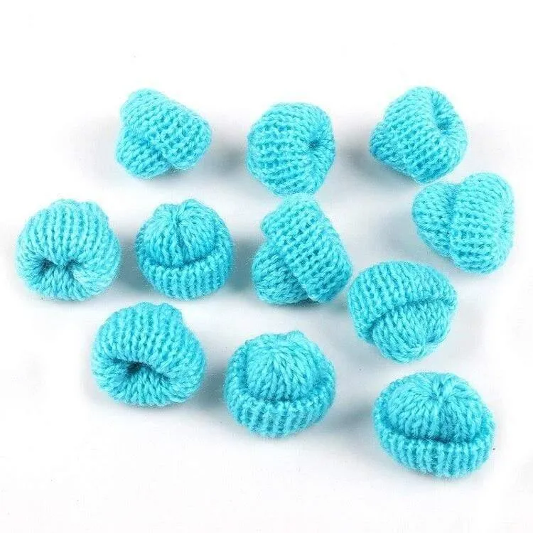 10pcs Nähen Mini Soft Hut für Kleidungsstück Dekoration Kinderpuppe Hut Kinder Haarschmuck DIY Art Craft Material