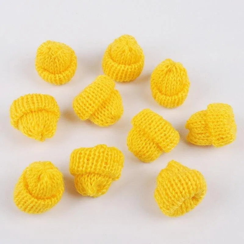 10pcs Nähen Mini Soft Hut für Kleidungsstück Dekoration Kinderpuppe Hut Kinder Haarschmuck DIY Art Craft Material
