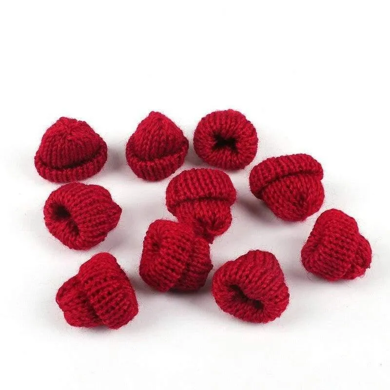 10pcs Nähen Mini Soft Hut für Kleidungsstück Dekoration Kinderpuppe Hut Kinder Haarschmuck DIY Art Craft Material