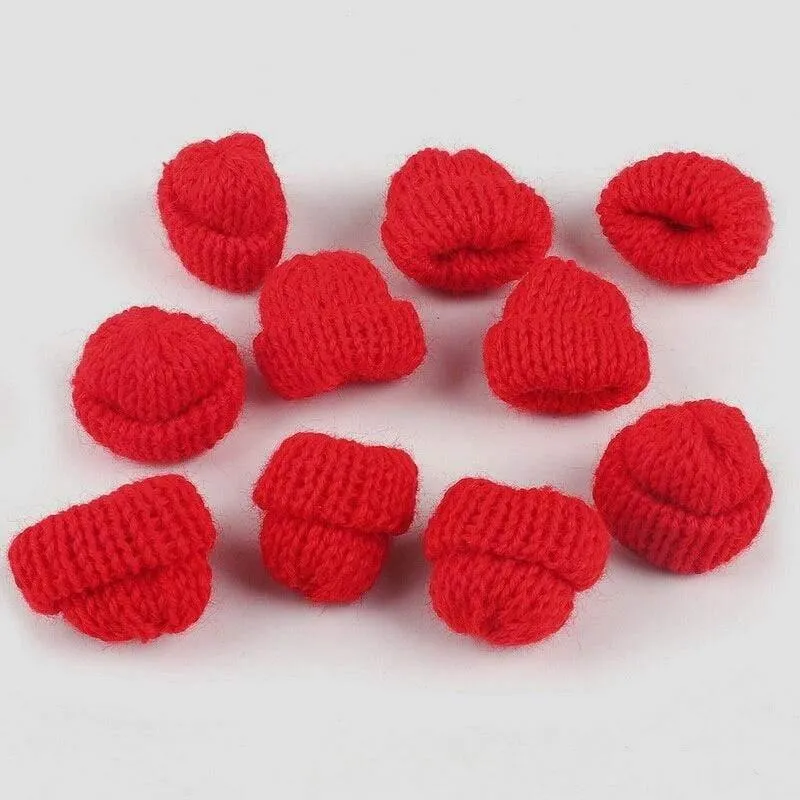 10pcs Nähen Mini Soft Hut für Kleidungsstück Dekoration Kinderpuppe Hut Kinder Haarschmuck DIY Art Craft Material