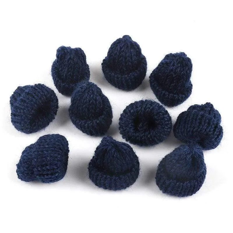 10pcs Nähen Mini Soft Hut für Kleidungsstück Dekoration Kinderpuppe Hut Kinder Haarschmuck DIY Art Craft Material