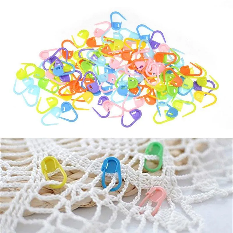 20-120 Stück Strickhalter Nadel Plastikstichmarkierungen DIY Nadel Kunst Handwerk Verriegelungsstich Gerillter Kabelstichhalter Nähen