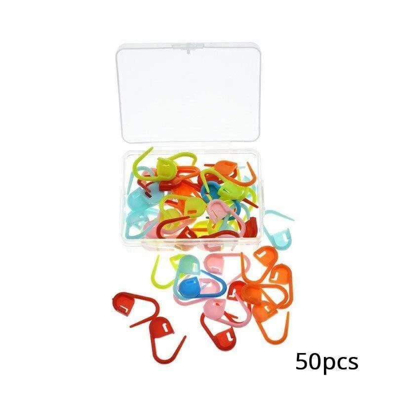 20-120 Stück Strickhalter Nadel Plastikstichmarkierungen DIY Nadel Kunst Handwerk Verriegelungsstich Gerillter Kabelstichhalter Nähen