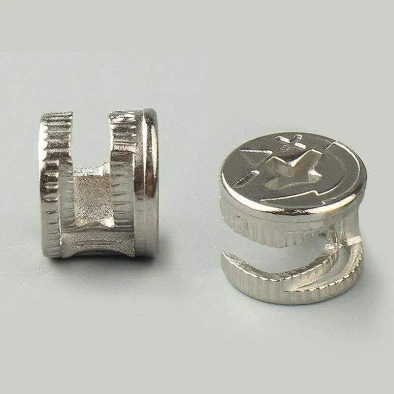 100 Sets Möbelverbindungsbeschlag Bolzenschraube 6 mm Außengewinde 40 mm Länge