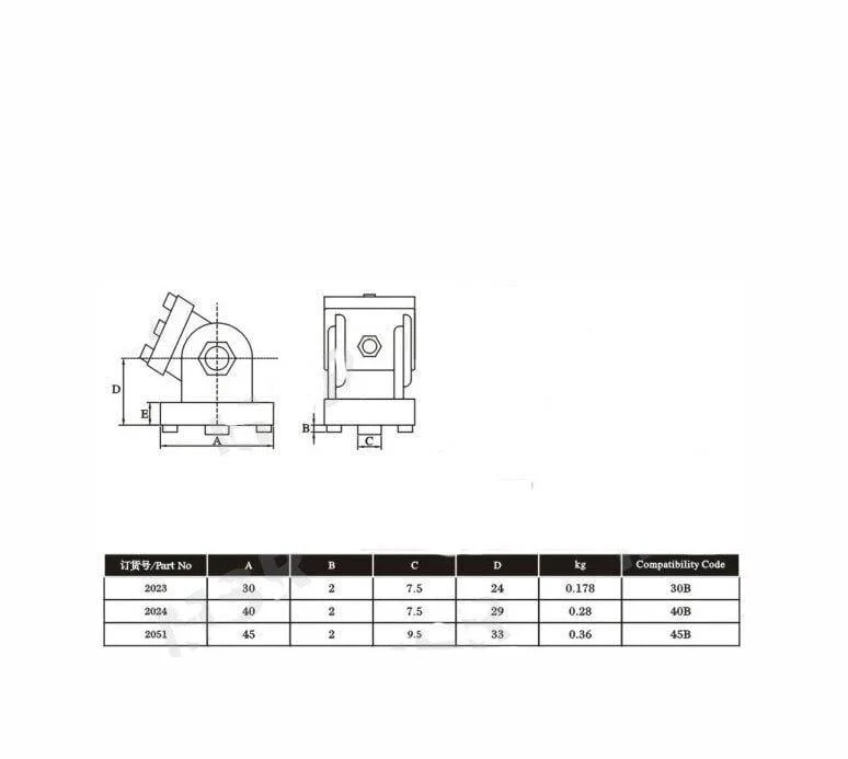 2PCS 2020/3030/4040 Scharnier für industrielles Aluminium mit Scharnier aus Zinklegierung für Aluminiumprofile der Serie 20 30 40