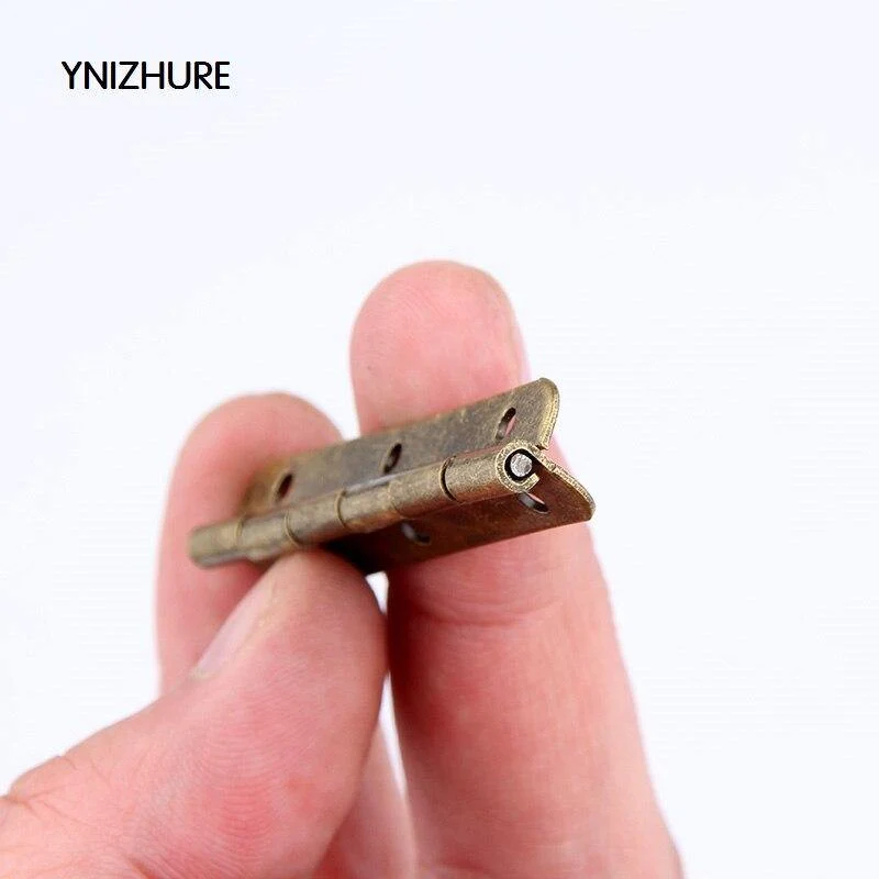 50pcs 50 * 15mm Limited Top Mode Möbel Scharniere Blum Antik Holz Geschenkbox Scharnier 6 Loch Scharniere für Schmuckschatullen