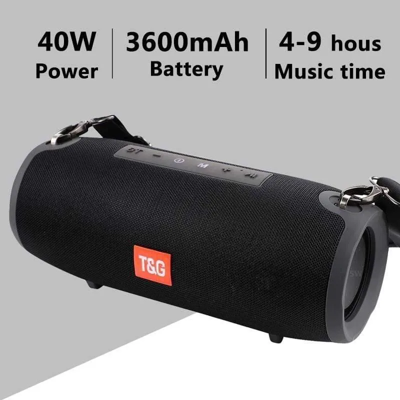 TG118 Hochleistungs-40-W-Bluetooth-Lautsprecher Wasserdichte tragbare Säule für PC-Computerlautsprecher Subwoofer Boom Box Music Center Radio