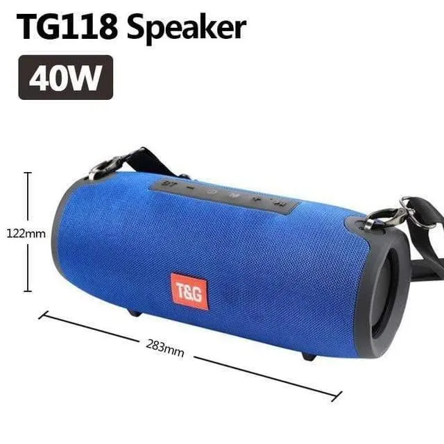 TG118 Hochleistungs-40-W-Bluetooth-Lautsprecher Wasserdichte tragbare Säule für PC-Computerlautsprecher Subwoofer Boom Box Music Center Radio
