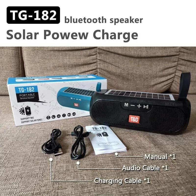 Tragbare Säule WirelessBluetooth Bass Lautsprecher Stereo Spieluhr Solar Power Bank Boombox Wasserdichtes USB AUX FM Radio Super Bass