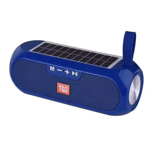 Tragbare Säule WirelessBluetooth Bass Lautsprecher Stereo Spieluhr Solar Power Bank Boombox Wasserdichtes USB AUX FM Radio Super Bass