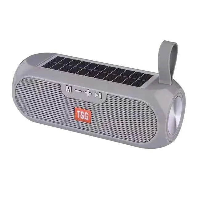 Tragbare Säule WirelessBluetooth Bass Lautsprecher Stereo Spieluhr Solar Power Bank Boombox Wasserdichtes USB AUX FM Radio Super Bass