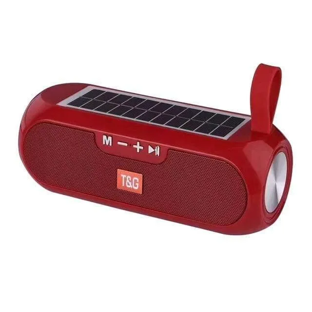 Tragbare Säule WirelessBluetooth Bass Lautsprecher Stereo Spieluhr Solar Power Bank Boombox Wasserdichtes USB AUX FM Radio Super Bass