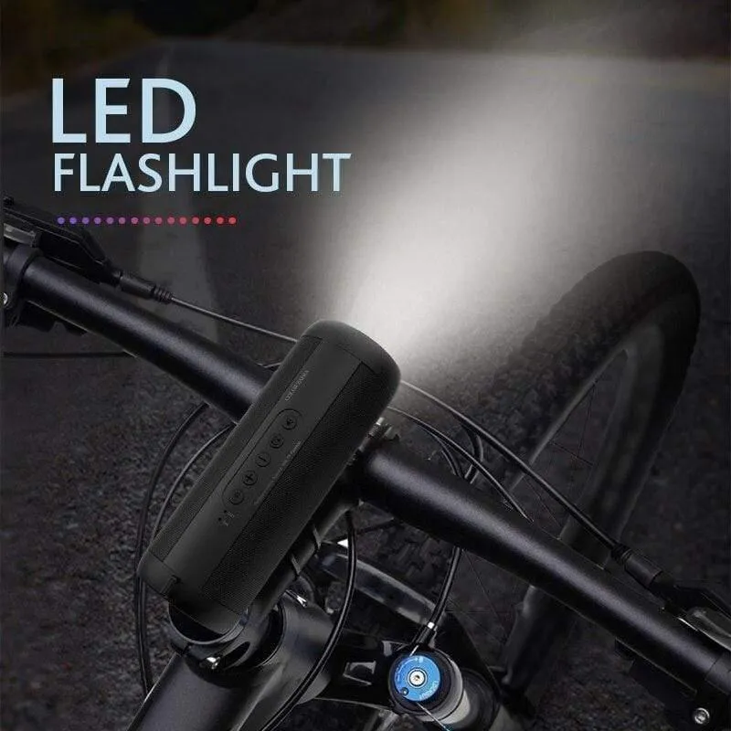 T2 Bluetooth Music Bass Lautsprecher Wasserdichter tragbarer LED-Außenlautsprecher für drahtlose Säulen Unterstützung für TF-Karte FM-Radio-Aux-Eingang