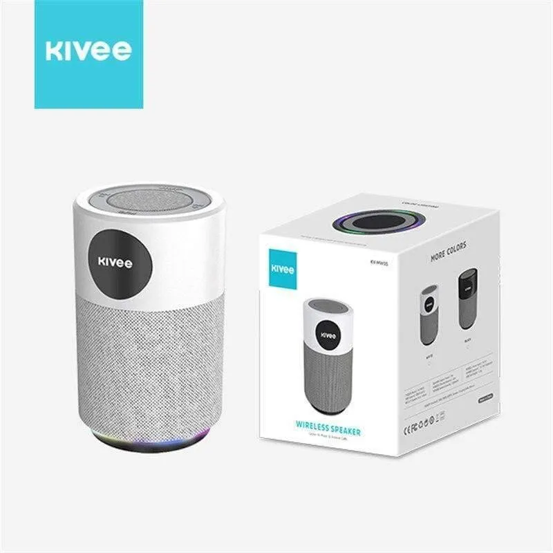KIVEE Portable Column Bluetooth-Lautsprecher Drahtloser Stereo-Lautsprecher Wasserdichte Außenlautsprecher Musik für IPhone Xiaomi Huawei