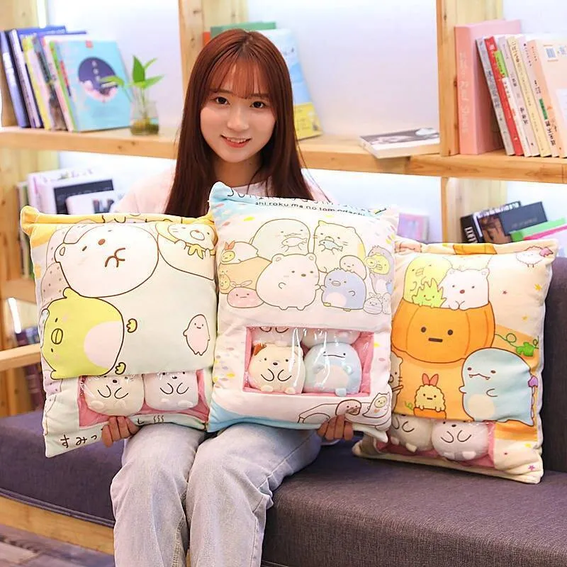 Totoro Corner Creature Eine Tüte Snackkissen Animal Crossing Plüsch Kuscheltiere Kreative Puppe Juguetes Plüschtier Sofakissen