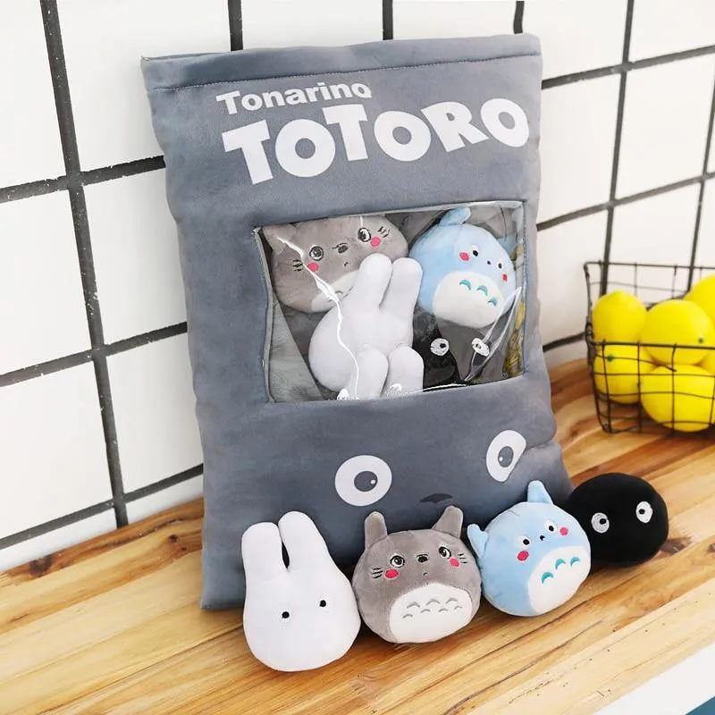 Totoro Corner Creature Eine Tüte Snackkissen Animal Crossing Plüsch Kuscheltiere Kreative Puppe Juguetes Plüschtier Sofakissen